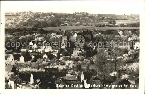 Schin Geul Panorama op het dorp Kat. Limburg Valkenburg