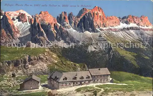 Monte Pez Rifugio sullo Sciliar verso le Dolomiti Kat. Italien
