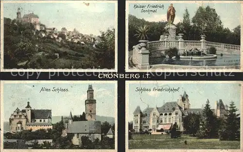 Cronberg Taunus Kaiser Friedrich Denkmal Altes Schloss Friedrichshof