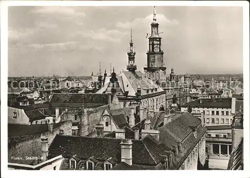 Posen Poznan Stadtbild mit Kirche / Poznan /