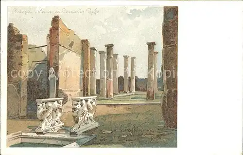 Pompei Casa di Cornelio Rufo Kuenstlerkarte