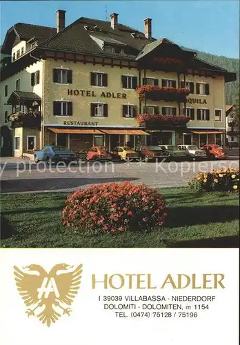 Villabassa Niederdorf Hotel Adler Kat. Villabassa Niederdorf Suedtirol