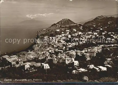Capri mit Vesuv Kat. Golfo di Napoli