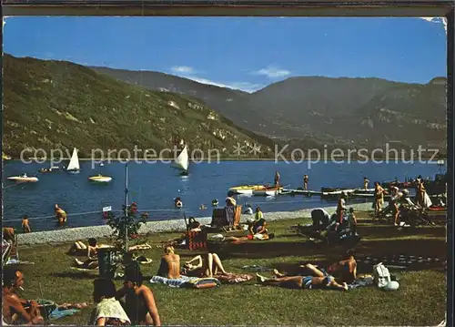 Caldaro Kaltern Strand am Kalterersee Kat. Kaltern am See Suedtirol