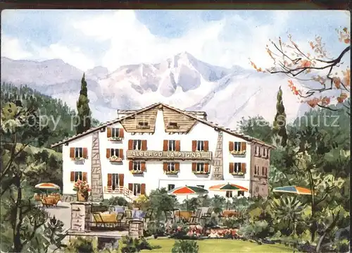 Courmayeur Aosta Hotel La Pigna Kuenstlerkarte Kat. Aosta