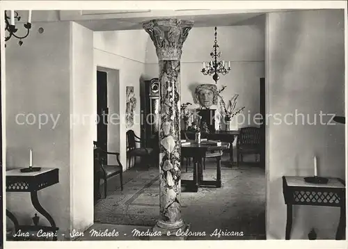 Anacapri San Michele Medusa e Collonna Africana Kat. Italien