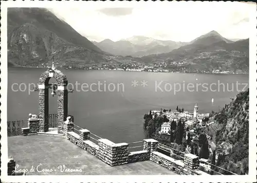 Lago di Como Glocke ueber dem See Kat. Italien