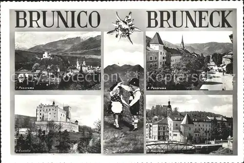 Bruneck Panorama Schloss Kat. Pustertal