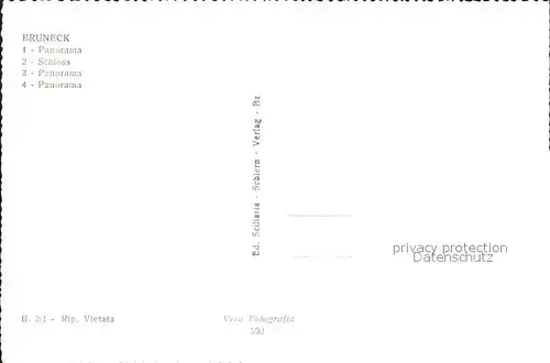 Bruneck Panorama Schloss Kat. Pustertal