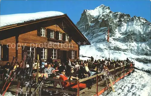 Grindelwald Restaurant Bort Wetterhorn Kat. Grindelwald