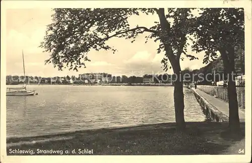 Schleswig Schlei Strandweg an der Schlei Kat. Erfde