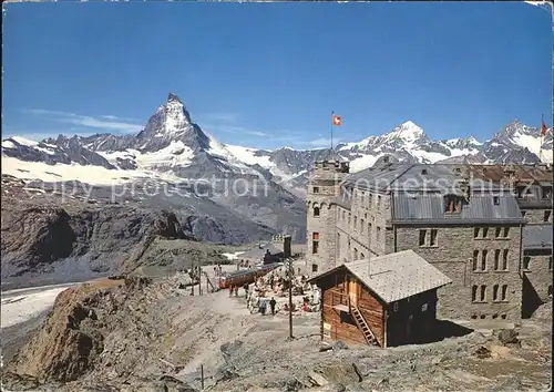 Zermatt VS Kulmhotel Gornergrat Matterhorn Dt Blanche Kat. Zermatt