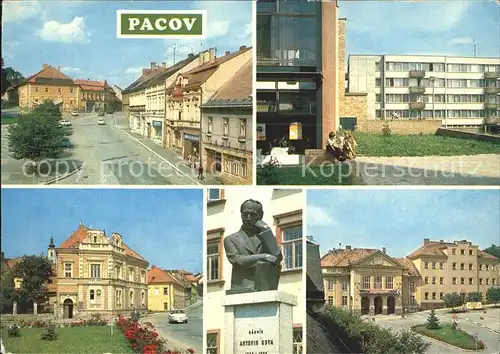 Pacova Namesti Svobody Sidliste Miru Budova polikliniky Pomnik Sovy MeNV a ZDS namesti Svobody Kat. Tschechische Republik