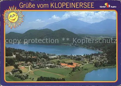 Klopeinersee Fliegeraufnahme Kat. Oesterreich