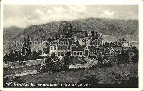 Mayerling Baden altes Jagdschloss des Kronprinzen Rudolf Kat. Baden