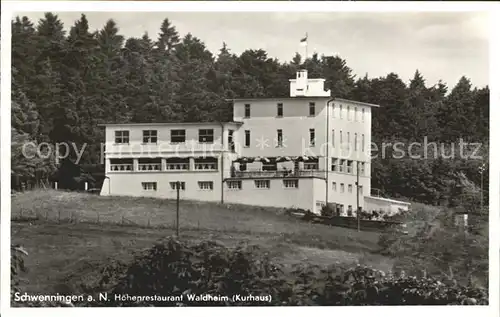 Schwenningen Neckar Restaurant Waldheim Kurhaus Kat. Villingen Schwenningen