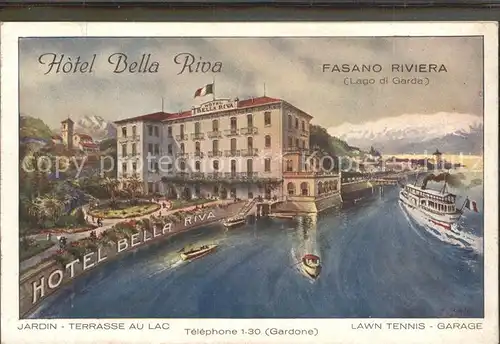 Fasano Lago di Garda Hotel Bella Riva Kat. Italien
