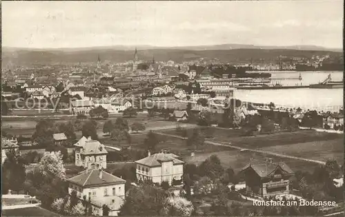 Konstanz Bodensee Panorama Kat. Konstanz