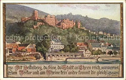 Alt Heidelberg Neckar Schloss