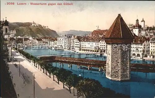 Luzern LU Wasserturm mit Guetsch Kat. Luzern
