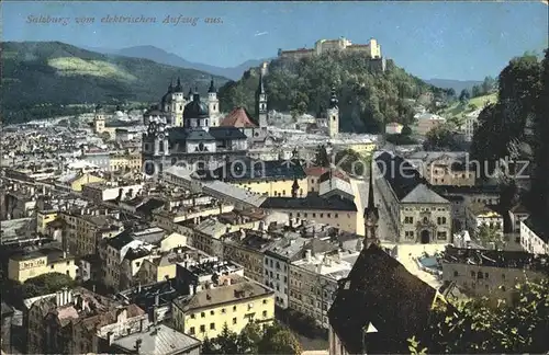 Salzburg Oesterreich Blick vom elektrischen Aufzug Kat. Salzburg