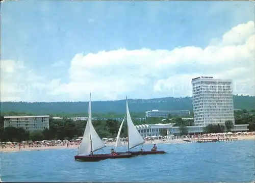 Slatni Pjasazi Hotel International Strandpartie Segelschiffe / Warna Bulgarien /