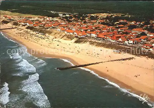 Mimizan Plage Vue generale aerienne sur la Grande Plage Nord Kat. Mimizan Landes