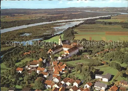 Reichersberg Inn Augustiner Chorherrenstift Fliegeraufnahme / Reichersberg /Innviertel