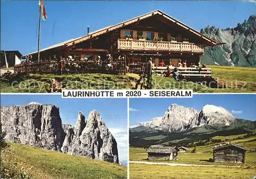 Seiseralm Chiemgau Almrestaurant Laurinhuette Dolomiten Schlerngebiet Kat. Chiemsee