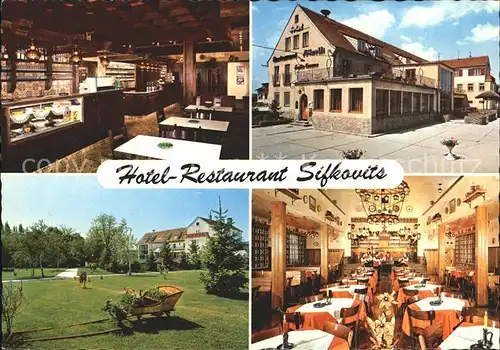 Rust Neusiedlersee Hotel Restaurant Sifkovits Gastraum Speisesaal Park Kat. Burgenland