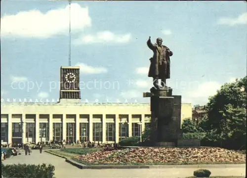 Leningrad St Petersburg Finland Bahnhof Lenin Denkmal Statue Kat. Russische Foederation