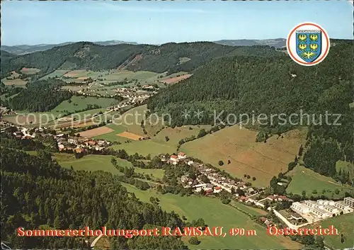 Ramsau Hainfeld Panorama Sommererholungsort Fliegeraufnahme Kat. Ramsau
