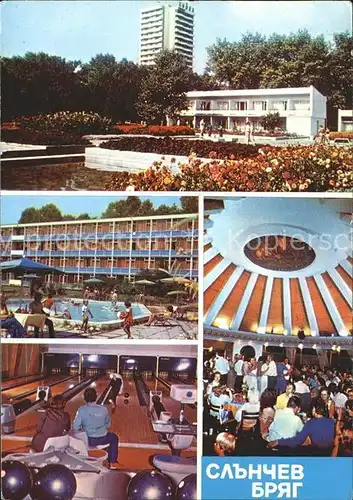 Slantschev Brjag Hotel Restaurant Swimming Pool Kegelbahn / Bulgarien /