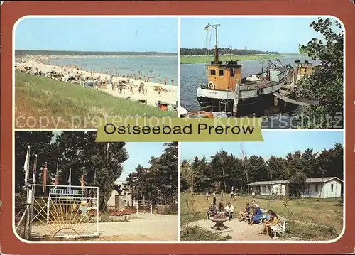 Prerow Ostseebad Strand Fischerboote Prerowstrom Ferienlager Pionierlager Kim II Sun / Darss /Nordvorpommern LKR