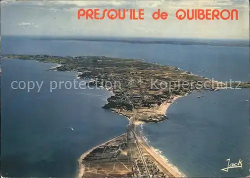 Presqu Ile de Quiberon Vue aerienne Collection Couleurs de Bretagne Kat. Rennes