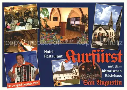Bornhofen Kamp Hotel Restaurant Kurfuerst Historisches Gasthaus Kat. Kamp Bornhofen