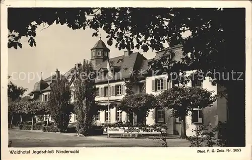 Foto Zeitz F.G. Nr. 2653 Waldhotel Jagdschloss Niederwald  Kat. Berchtesgaden