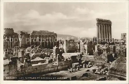 Baalbek Les Temples de Bacchus et Jupiter Kat. Libanon