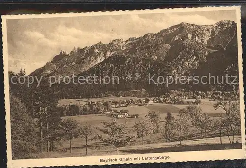 Bayrisch Gmain Tirol mit Lattengebirge Kat. Oesterreich