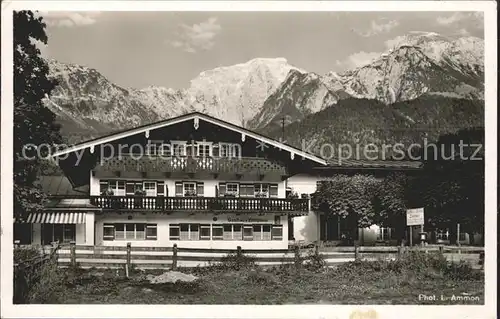 Schoenau Berchtesgaden Gasthaus Zillnhaeusl mit Goell und Brett Kat. Berchtesgaden