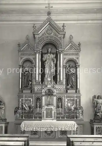 St Ulrich Groeden Tirol Kirche Inneres Altar Kat. Salten Schlern