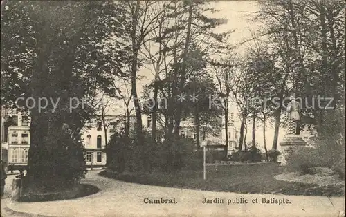 Cambrai Jardin public et Babtispte Kat. Cambrai