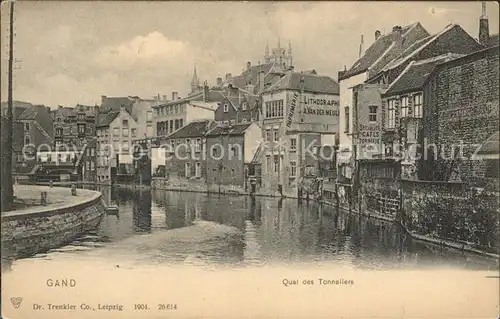 Gand Belgien Quai des Tonneliers Kat. Gent Flandern