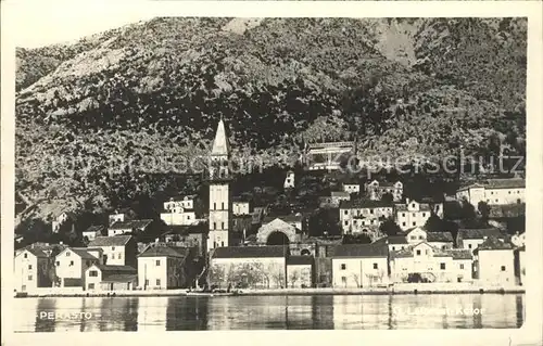 Perasto Kotor Teilansicht Kirche Kat. Montenegro