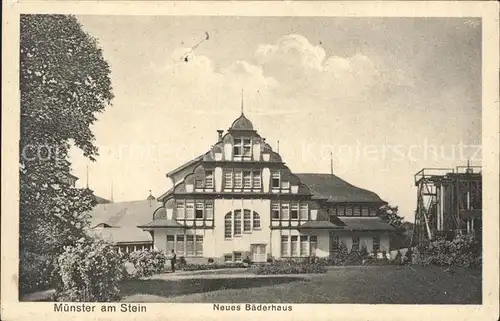 Muenster Stein Neues Baederhaus Kat. Bad Kreuznach