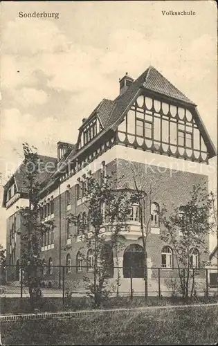 Sonderburg Volksschule Kat. Daenemark