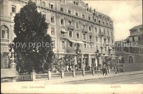 Luzern LU Hotel Schweizerhof Kat. Luzern