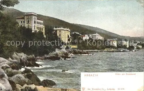 Abbazia Istrien Villen am Suedstrand / Seebad Kvarner Bucht /Primorje Gorski kotar