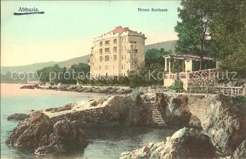 Abbazia Istrien Neues Kurhaus / Seebad Kvarner Bucht /Primorje Gorski kotar