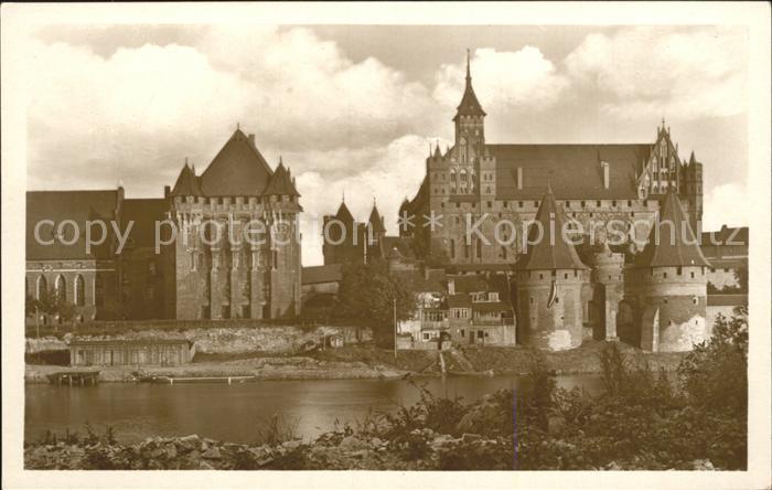 Marienburg Westpreussen Haupthaus Des Dt Ritterordens Hoch Und